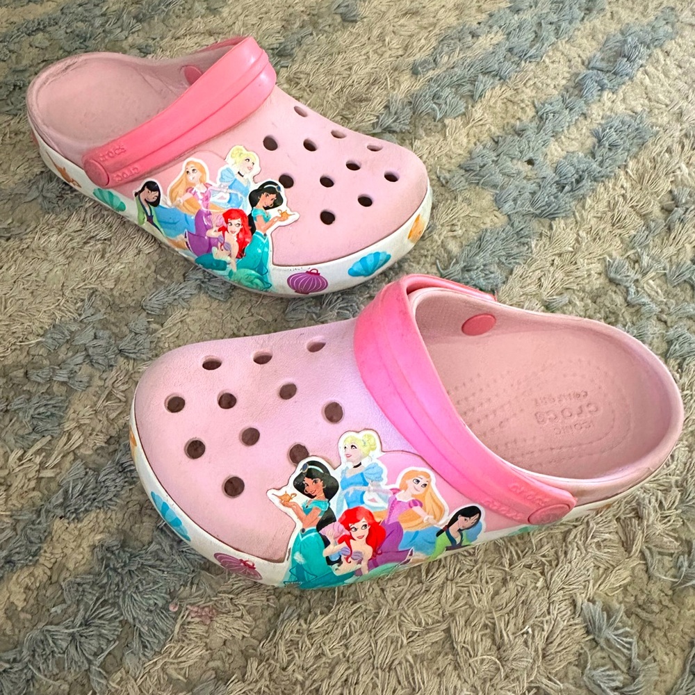 Kids’ Crocs Fun Lab Disney Princess Lights Clog | Shoes - size C10